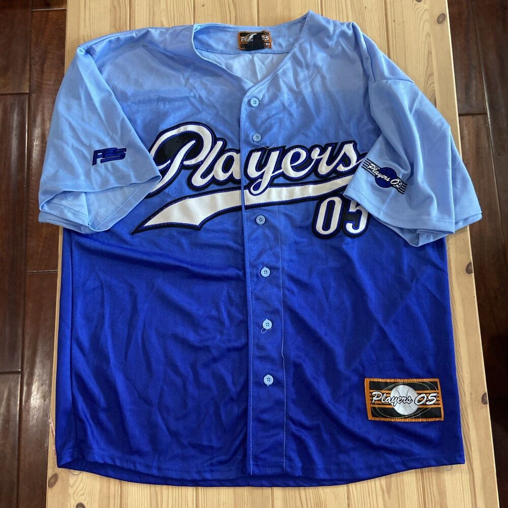 Y2K Players 05 Baseball Jersey Mesh Gradient Shirt Jersey Size 2XL Baseball